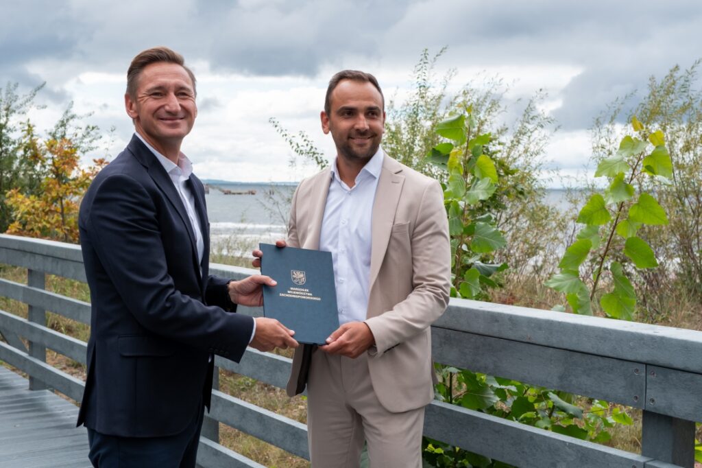 Kładka spacerowa w Międzyzdrojach, Marszałek Olgierd Geblewicz i burmistrz Mateusz Bobek