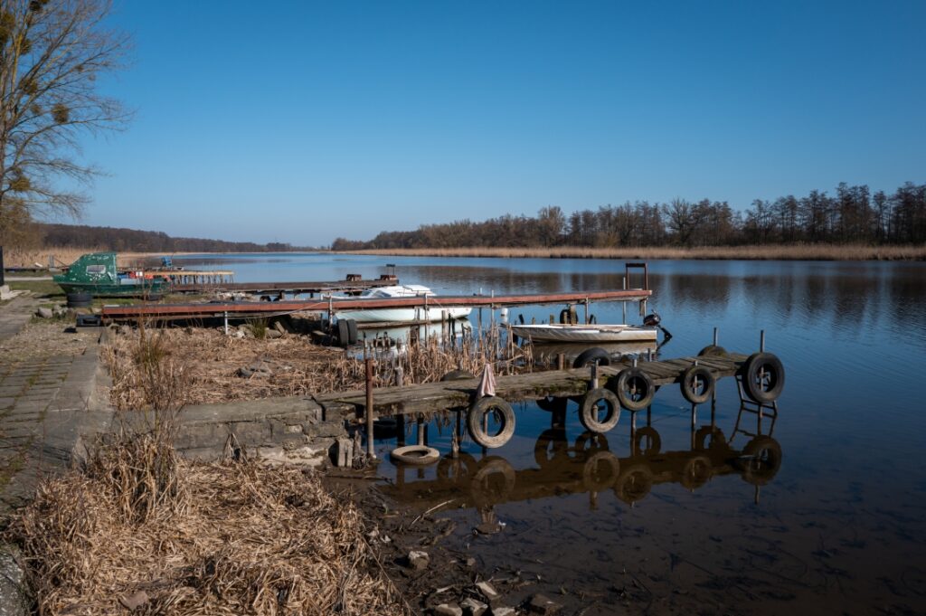 Przystań wodna w Moczyłach - wygląd obecny