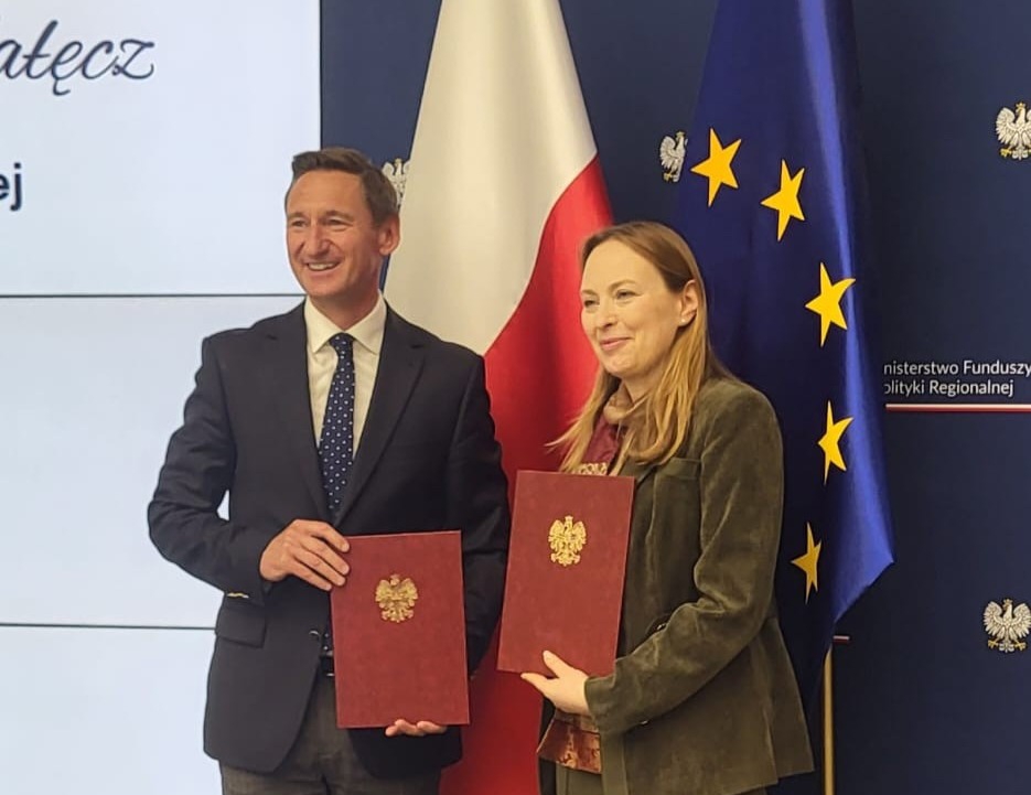 Minister Katarzyna Pełczyńska-Nałęcz oraz Marszałek Województwa Zachodniopomorskiego i Prezes Zarządu ZWRP Olgierd Geblewicz