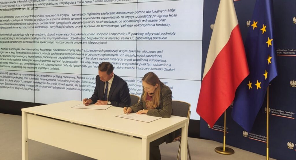 Minister Katarzyna Pełczyńska-Nałęcz oraz Marszałek Województwa Zachodniopomorskiego i Prezes Zarządu ZWRP Olgierd Geblewicz