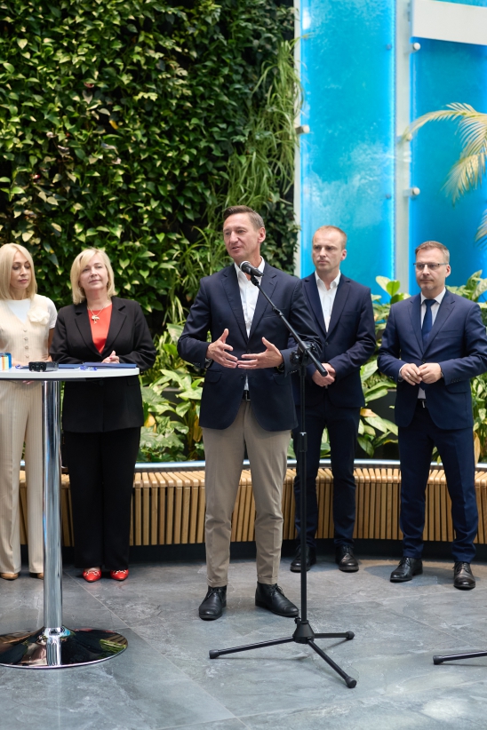 Spotkanie z udziałem Marszałka Olgierda Geblewicza oraz przedstawicieli gmin i powiatów tworzących Stowarzyszenie "Lider Pojezierzy", 17 czerwca 2025 r., Urząd Marszałkowski Województwa Zachodniopomorskiego w Szczecinie