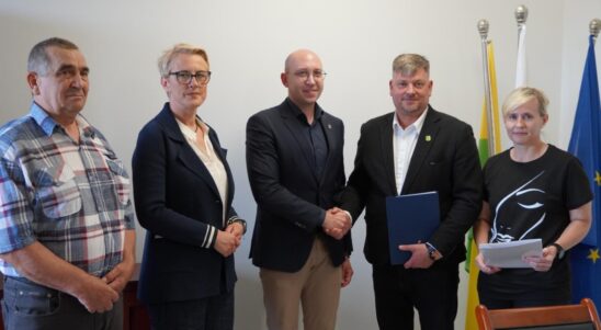 Wicemarszałek Jakub Kowalik z wizytą w powiecie sławieńskim