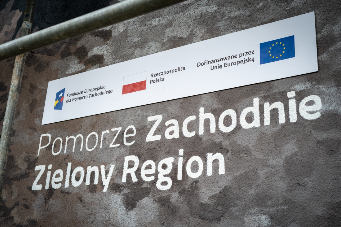 Murale ekologiczne są zrealizowane w ramach projektu „Pomorze Zachodnie- Zielony Region...