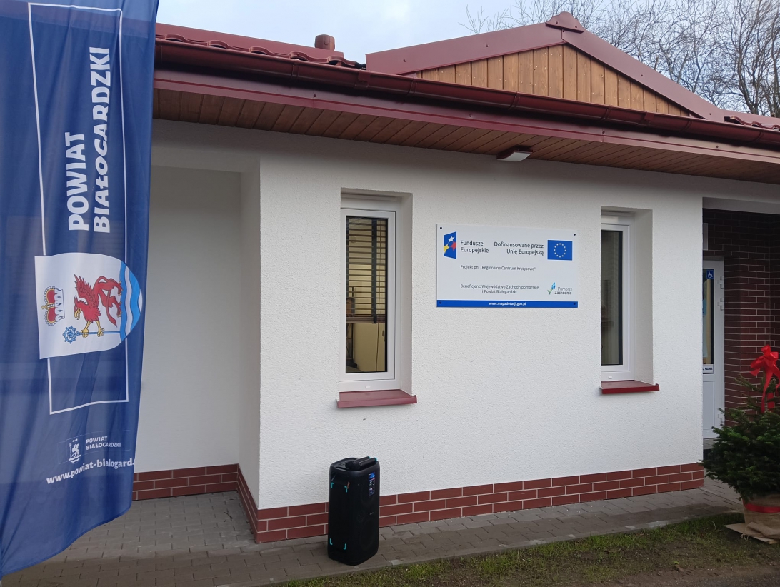 Punkt Regionalnego Centrum Kryzysowego przy ul. Grunwaldzkiej 49a w Białogardzie...