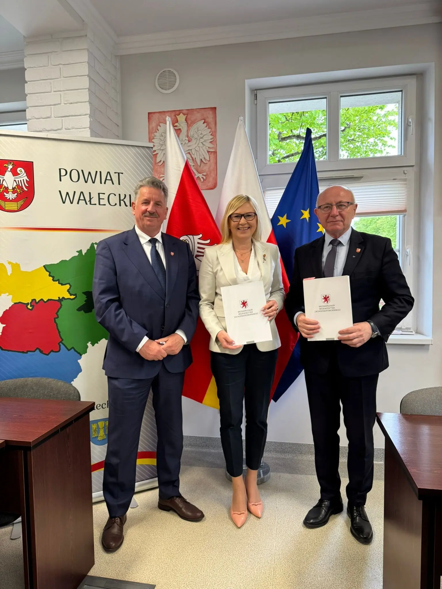 Powiat Wałecki wykorzysta fundusze europejskie do budowy wiaty dla rowerzystów na ścieżce Nakielno-Strączyno....