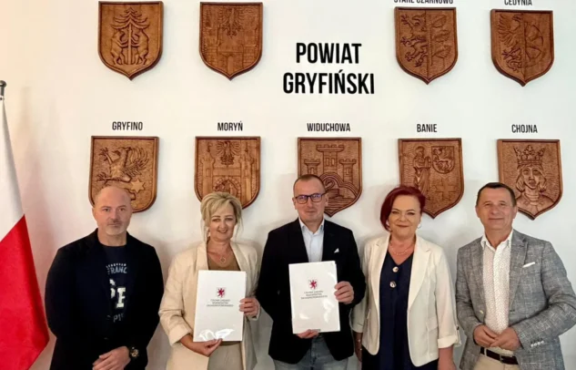  Powiat Gryfiński z funduszami europejskimi na rowerową inwestycję