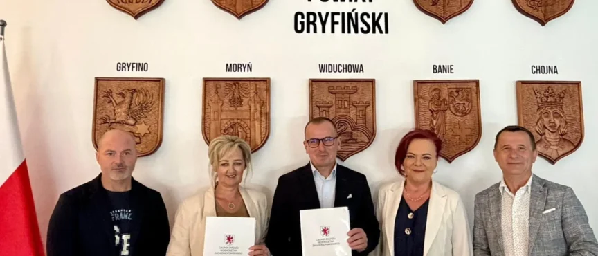 Powiat Gryfiński z funduszami europejskimi na rowerową inwestycję