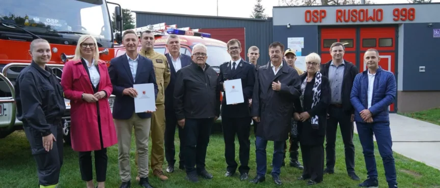 Ponad milion złotych na nowy wóz strażacki dla OSP w Rusowie